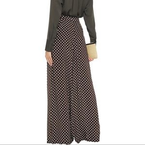 Brand new, never worn! Zimmmermann high waisted polka dot silk wide leg pants.